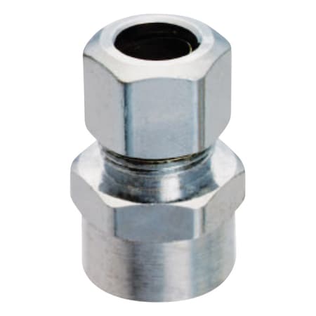 Plumb Pak Plumb Pak 1/2 in. Sweat X 3/8 in. D Compression Brass Straight Connector PP79PCLF